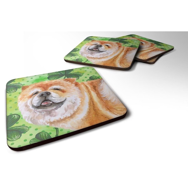 Carolines Treasures Cane Corso St.Patricks Foam Coaster, 3.5 x 3.5 in. - Set of 4 - BB9869FC
