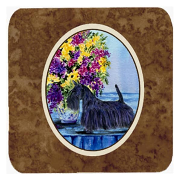Carolines Treasures Scottish Terrier Foam Coasters - Set of 4 - SS8309FC