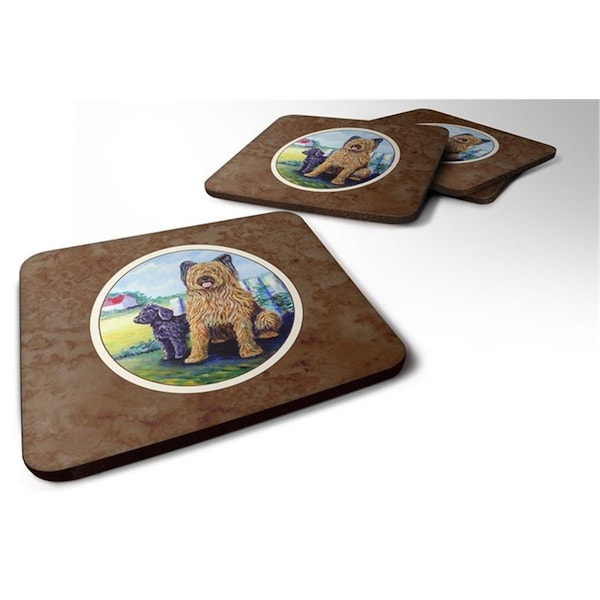 Carolines Treasures Briard Foam Coaster, 3.5 x 0.25 x 3.5 in. - Set of 4 - 7092FC