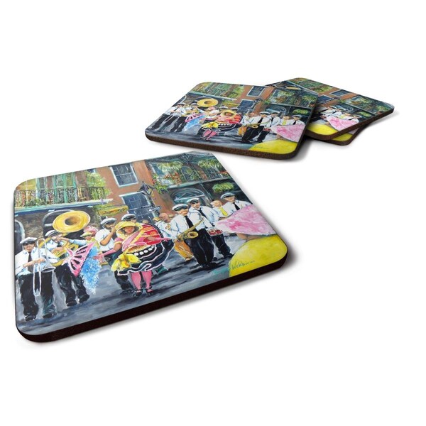 Carolines Treasures French Quarter Frolic Foam Coasters - Set of 4 - MW1328FC