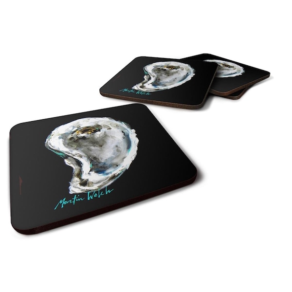 Carolines Treasures Lucky Oyster Foam Coasters - Set of 4 - MW1336FC