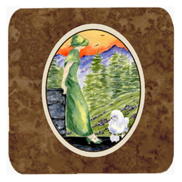 Carolines Treasures Poodle Foam Coasters- Set of 4 - SS8618FC