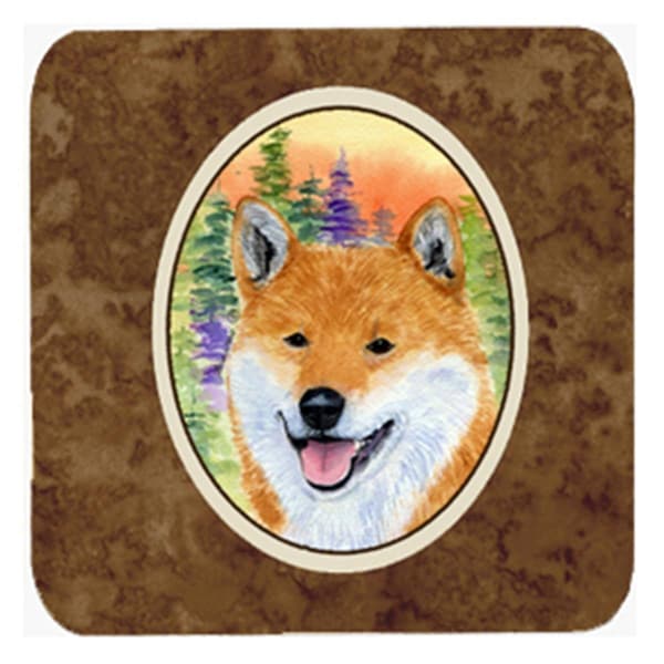 Carolines Treasures Shiba Inu Foam Coasters - Set of 4 - SS8234FC