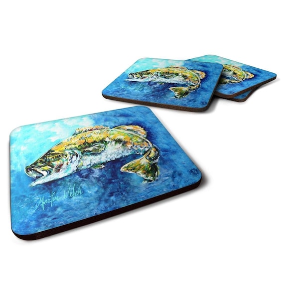 Carolines Treasures Bobby Bass Foam Coasters - Set of 4 - MW1310FC