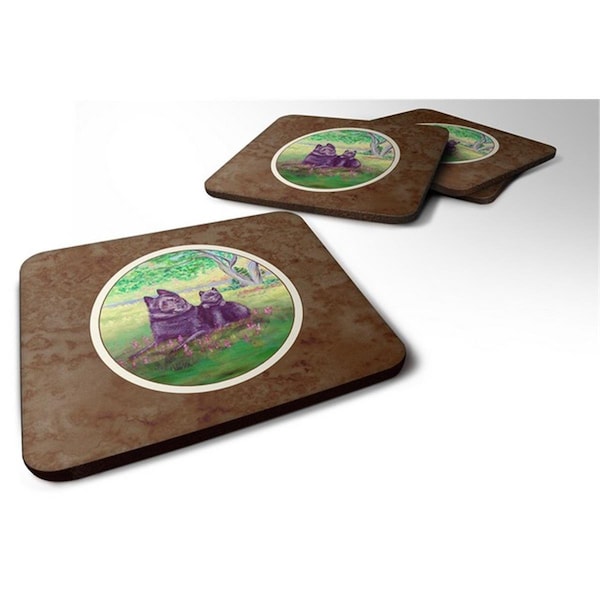 Carolines Treasures Schipperke and Puppy Foam Coaster, Set of 4 - 7263FC