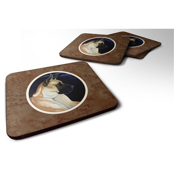 Carolines Treasures Fawn Great Dane in the Moonlight Foam Coaster, Set of 4 - 7059FC
