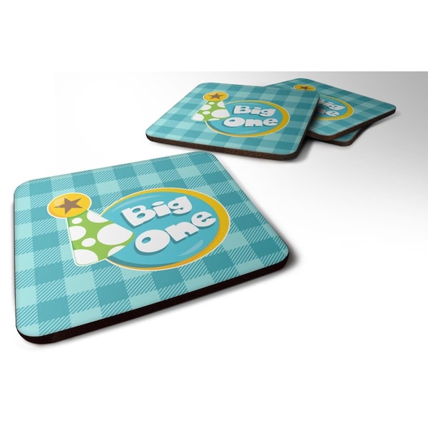 Carolines Treasures Boy Big One Foam Coasters - Set of 4 - BB6824FC