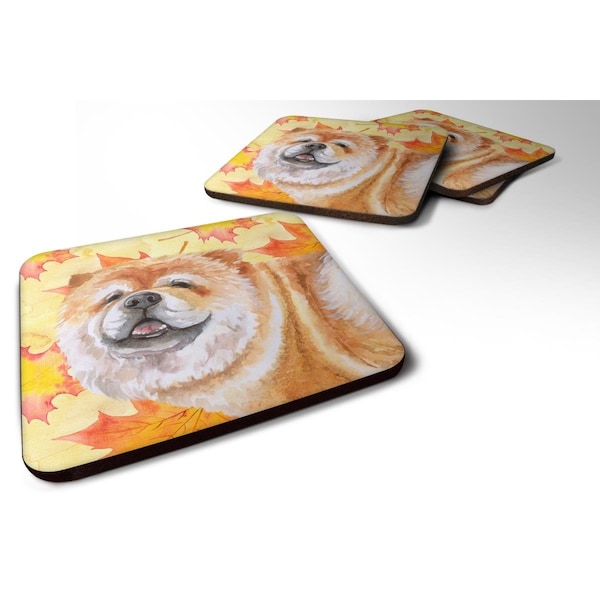 Carolines Treasures Cane Corso Fall Foam Coaster, 3.5 x 3.5 in. - Set of 4 - BB9956FC