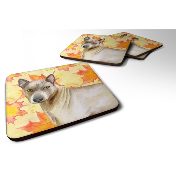 Carolines Treasures Thai Ridgeback Fall Foam Coaster, 3.5 x 3.5 in. - Set of 4 - BB9941FC