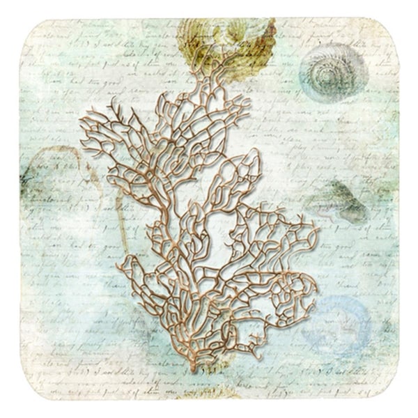 Carolines Treasures Coral Foam Coasters - Set of 4- 3.5 x 3.5 In. - SB3040FC