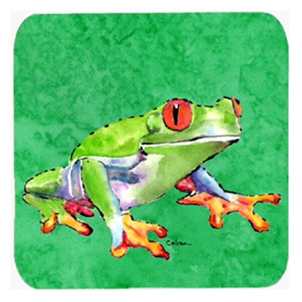 Carolines Treasures Frog Foam Coasters- Set of 4 - 8688FC