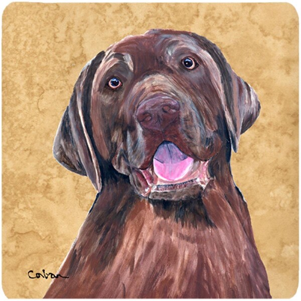 Carolines Treasures Labrador Foam Coasters - Set of 4- 3.5 x 3.5 In. - SC9127FC