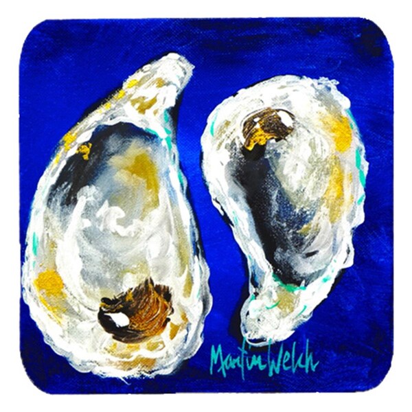 Carolines Treasures Oyster I Hear You Foam Coasters- Set of 4 - MW1031FC