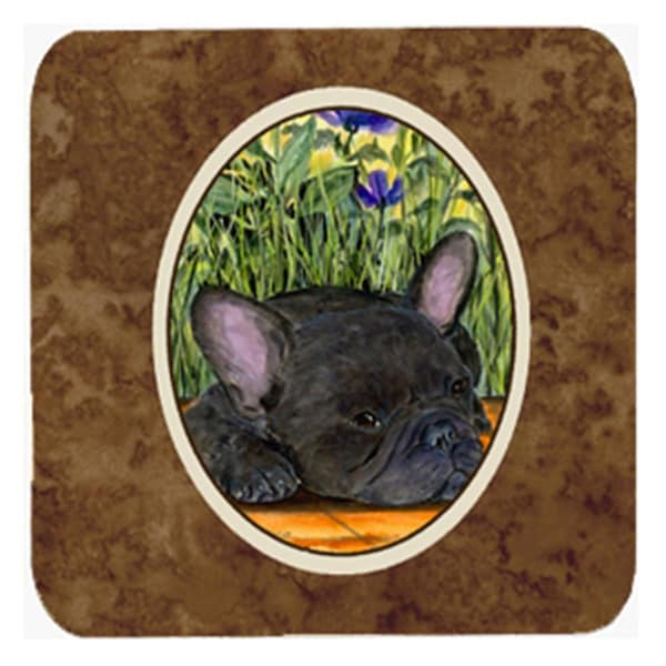 Carolines Treasures French Bulldog Foam Coasters- Set of 4 - SS8674FC