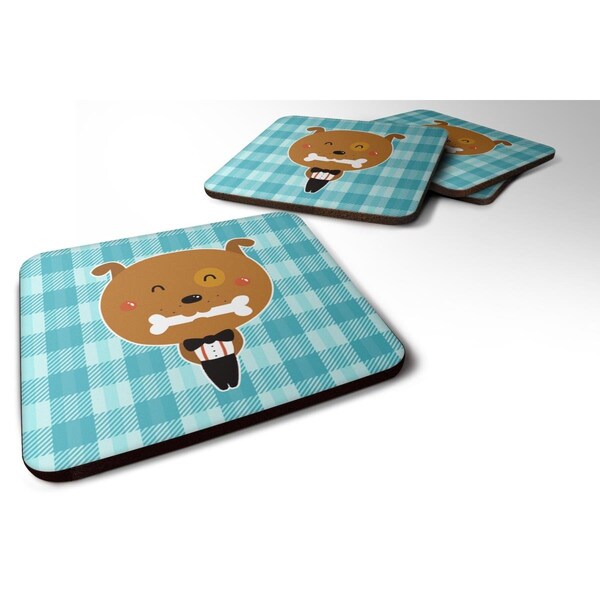 Carolines Treasures Dog in Tuxedo Foam Coasters - Set of 4 - BB6737FC