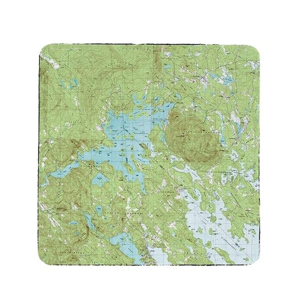 Betsy Drake Betsy Drake CT969 4 x 4 in. Squam Lake; NH Nautical Map Coaster - Set of 4 - CT969