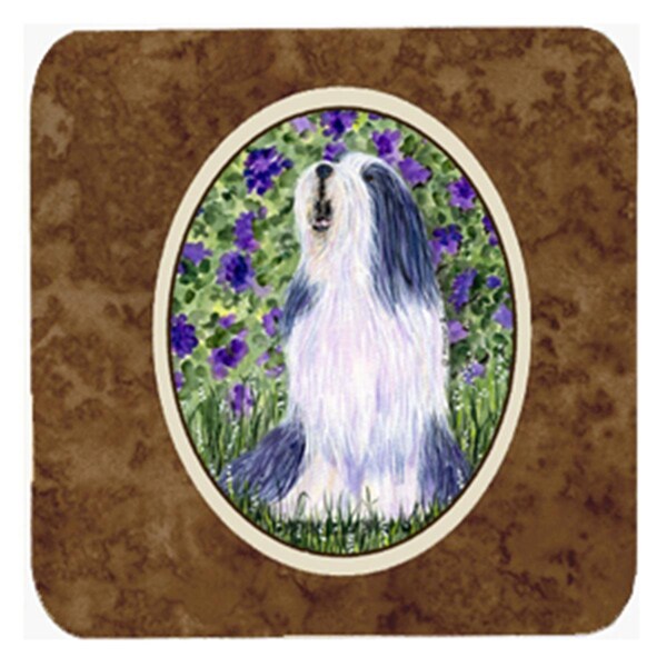 Carolines Treasures Bearded Collie Foam Coasters- Set of 4 - SS8602FC