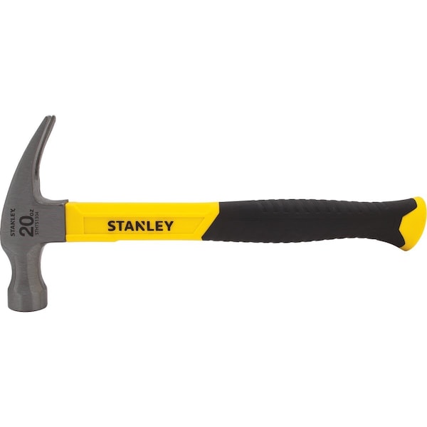 Stanley 20 Oz. Smooth-Face Rip Claw Hammer with Fiberglass Handle - STHT51304