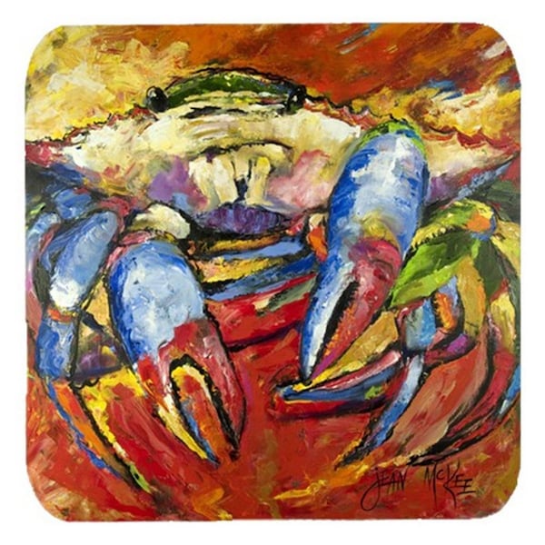 Carolines Treasures Red Crab Foam Coasters- Set of 4 - JMK1252FC