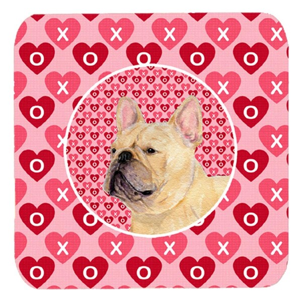 Carolines Treasures French Bulldog Foam Coasters- Set of 4 - SS4485FC