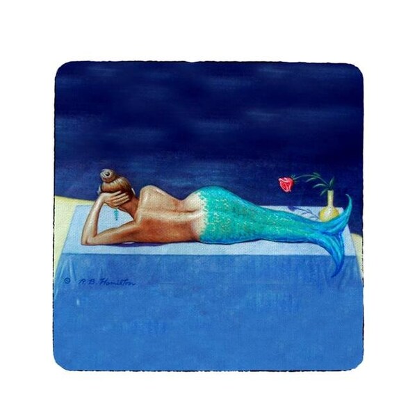 Betsy Drake Betsy Drake CT073 Mermaid Coaster - Set of 4 - CT073