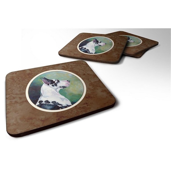 Carolines Treasures Harlequin Great Dane Foam Coaster, Set of 4 - 7278FC