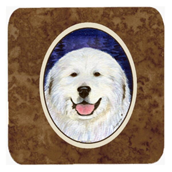 Carolines Treasures Great Pyrenees Foam Coasters - Set of 4 - SS8242FC