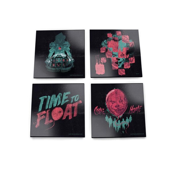 Sharptools IT Chapter 2 If IT Isnt Dead We Come Home StarFire Prints Glass Coaster Set - SH3491124