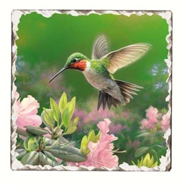 Counterart Counter Art  Hummingbird Number 1 Single Tumbled Tile Coaster - CART11099