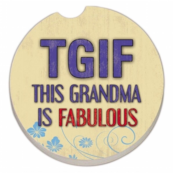 Counterart Counter Art  Grandma Fabulous Car Coaster - CART09817