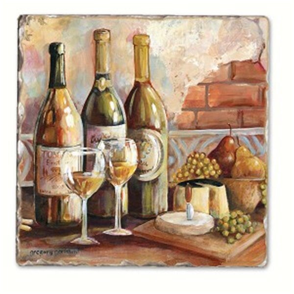 Counterart Counter Art  Tuscan Pinot Single Tumbled Tile Coaster - CART11910