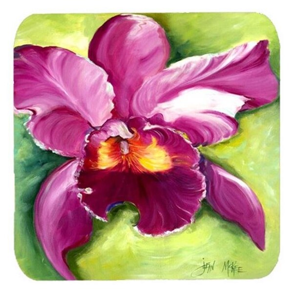 Carolines Treasures Carolines Treasures JMK1270FC Orchid Foam Coasters; Set Of 4 - JMK1270FC