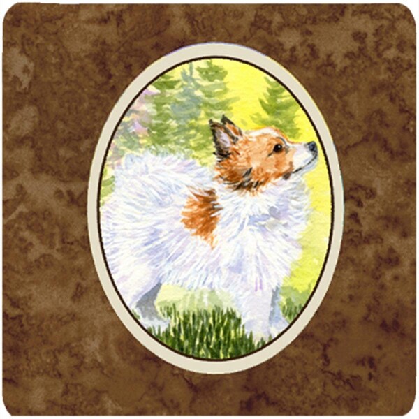 Carolines Treasures Papillon Foam Coasters - Set of 4- 3.5 x 3.5 In. - SS1029FC
