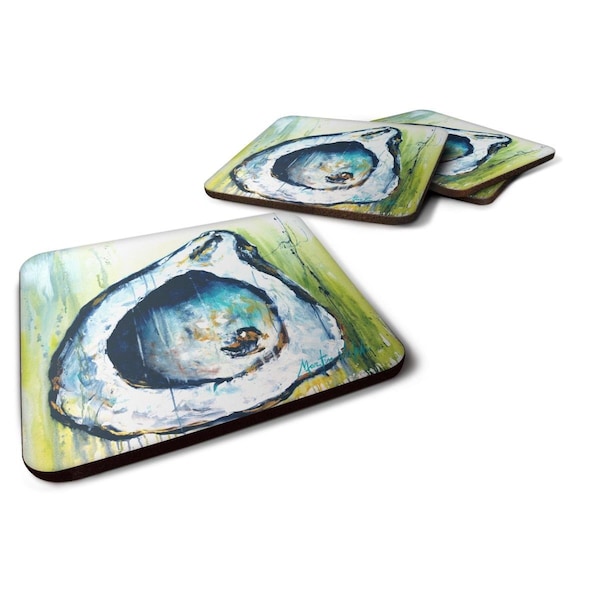 Carolines Treasures Blue Rock Oyster Foam Coasters - Set of 4 - MW1308FC