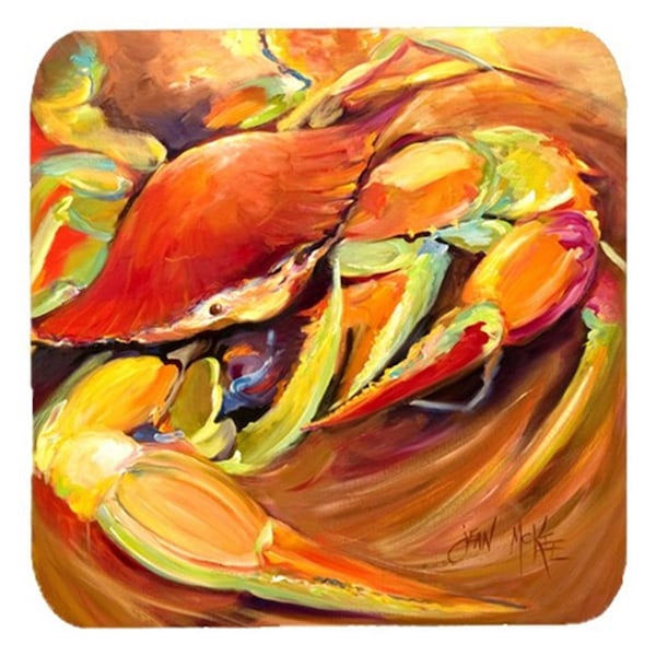 Carolines Treasures Crab Spice Foam Coasters- Set of 4 - JMK1250FC