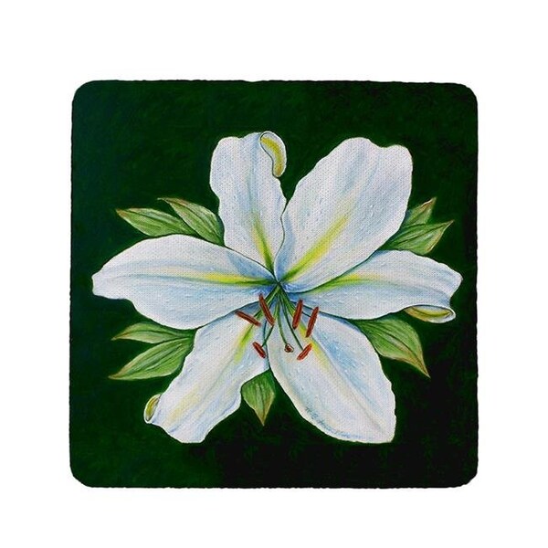 Betsy Drake Betsy Drake CT704 Casablanca Lily Coaster - Set of 4 - CT704