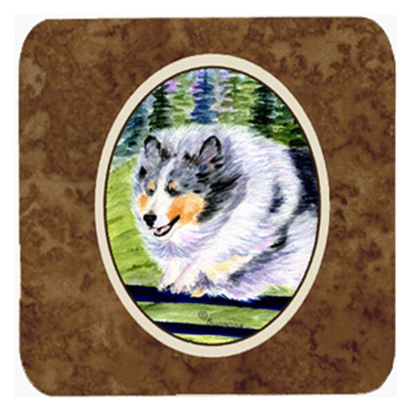 Carolines Treasures Sheltie Foam Coasters - Set of 4 - SS8305FC