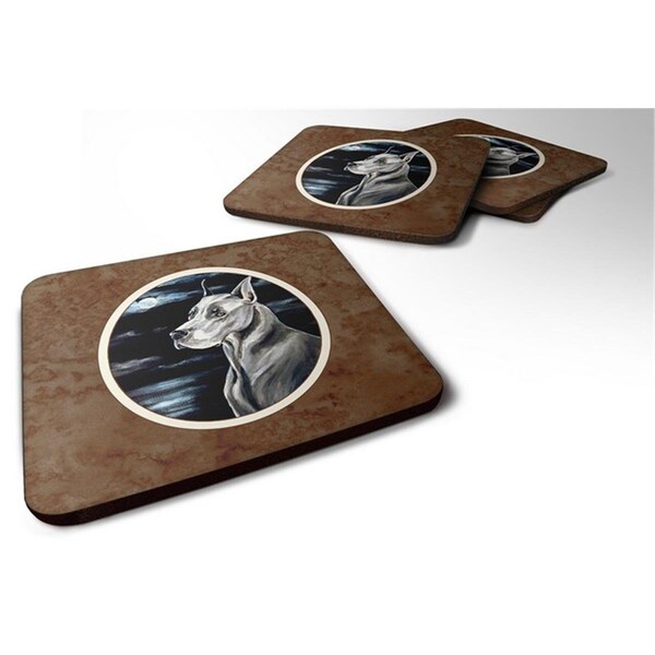 Carolines Treasures Great Dane Moonlight Foam Coaster, Set of 4 - 7067FC