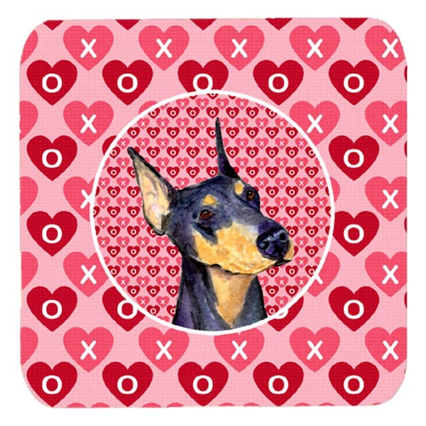 Carolines Treasures Doberman Foam Coasters- Set of 4 - SS4495FC