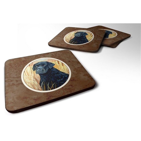 Carolines Treasures Curly Coated Retriever Foam Coaster, Set of 4 - 7097FC