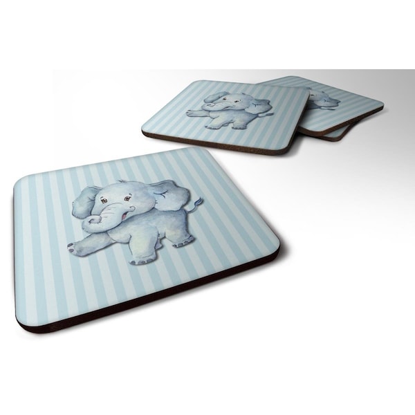 Carolines Treasures Elephant Foam Coasters - Set of 4 - BB7145FC