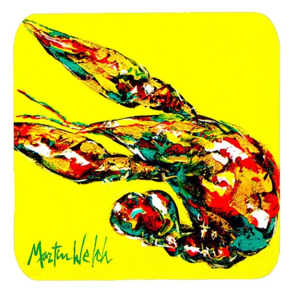 Carolines Treasures Crawfish Craw Time Foam Coasters- Set of 4 - MW1017FC