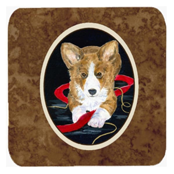 Carolines Treasures Corgi Foam Coasters- Set of 4 - SS8570FC