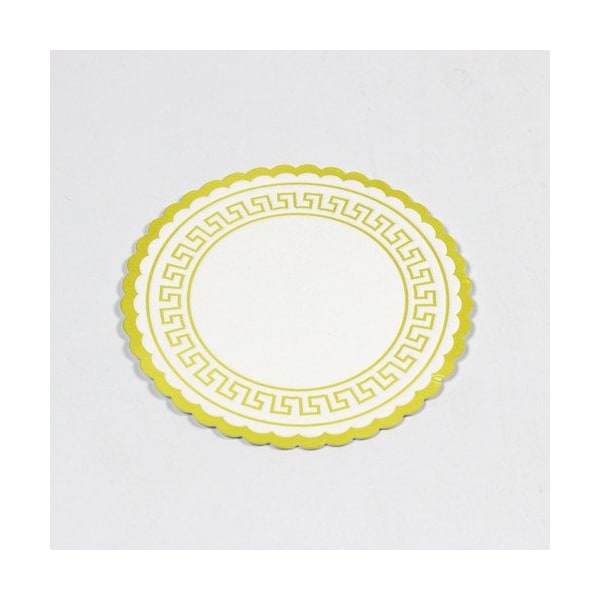 Registry Greek Key Coaster, 3375in, 250PK - FY0857