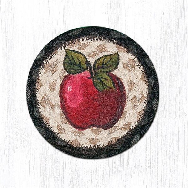Palacedesigns 5 x 5 in. Apple Printed Round Coaster - PA2845022