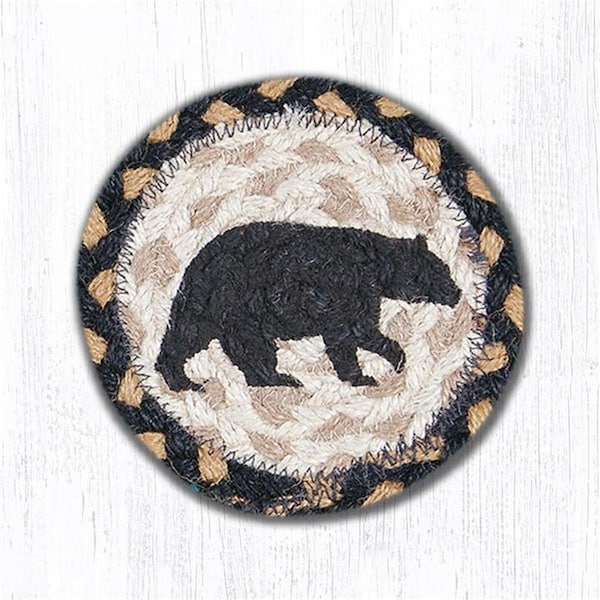 Palacedesigns 5 in. American Bear Individual Coaster Rug - PA3379737