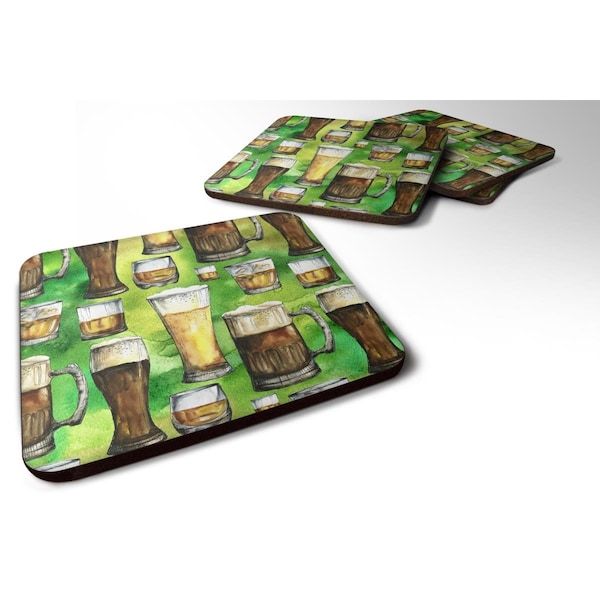 Carolines Treasures Irish Beers Foam Coasters - Set of 4 - BB5758FC