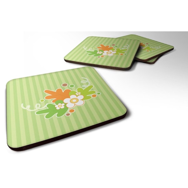 Carolines Treasures Fall Leaves Foam Coasters - Set of 4 - BB6921FC