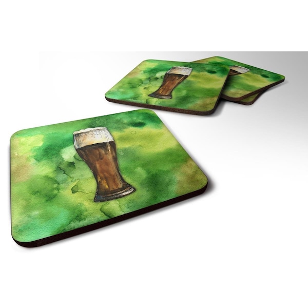Carolines Treasures Irish Beer Dark Foam Coasters - Set of 4 - BB5760FC