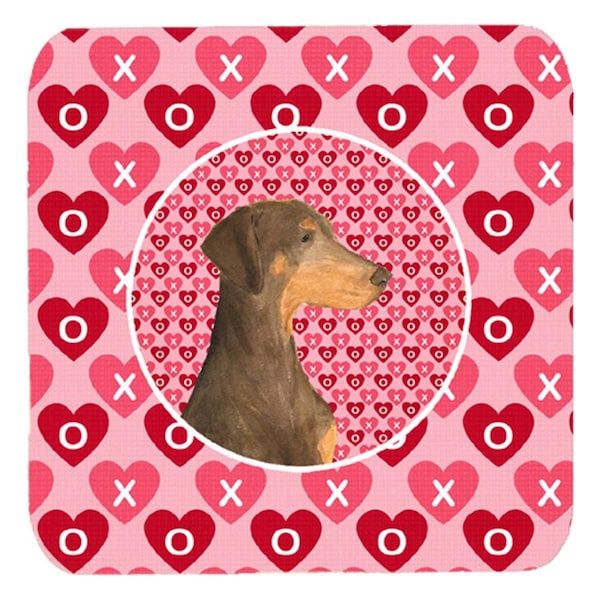 Carolines Treasures Doberman Foam Coasters- Set of 4 - SS4479FC